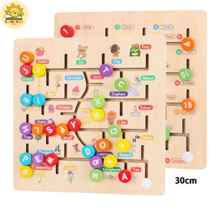  Bảng Học Chữ Số Montessori 30cm Đồ Chơi Gỗ Thông Minh Phát Triển Tư Duy Cho Bé Làm Từ Gỗ Tự Nhiên An Toàn - Sunny Kids 