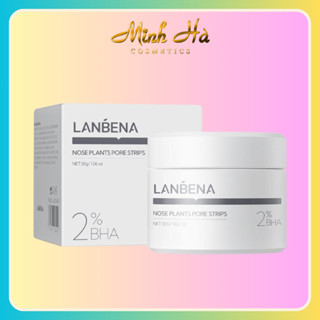Mặt nạ lột mụn đầu đen Lanbena Deep Cleansing Nose Strips 30g làm giảm mụn, làm dịu và cung cấp độ ẩm cho da