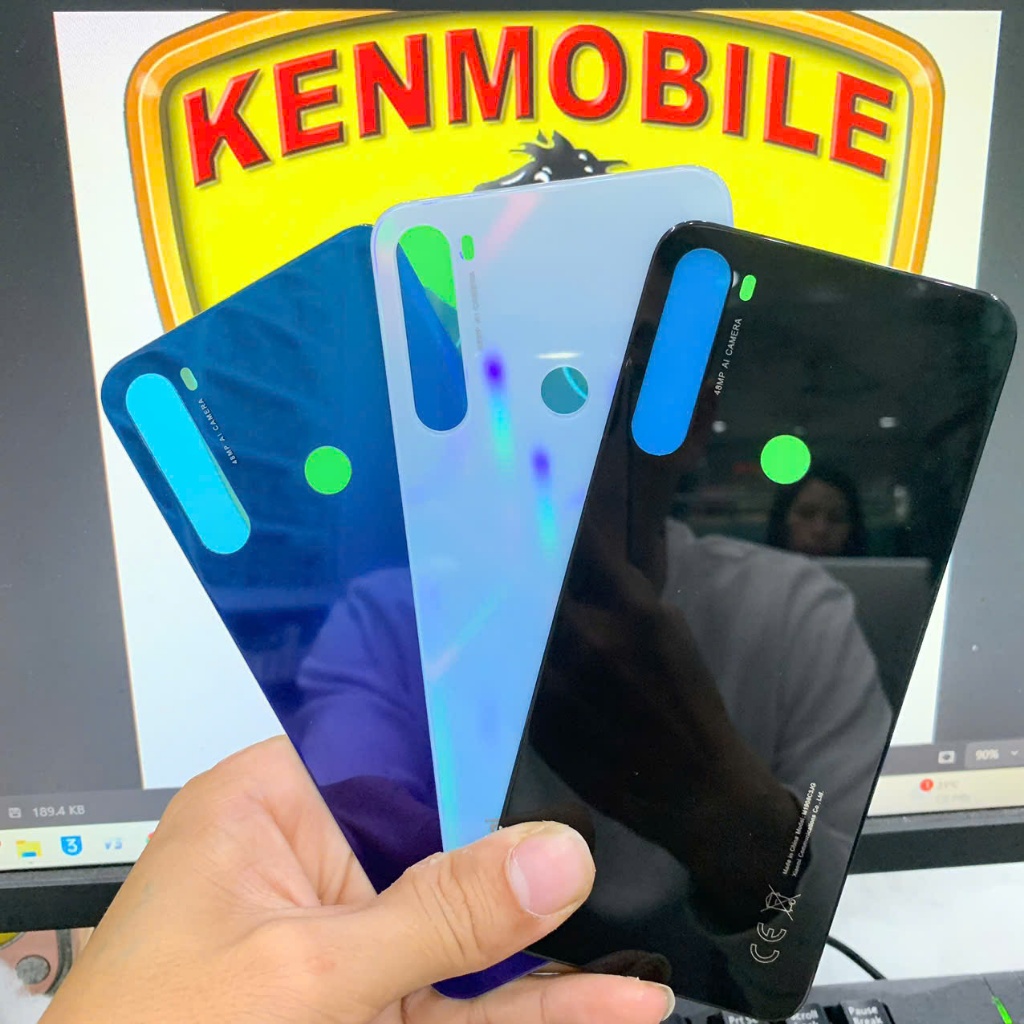 Nắp Lưng Tương Thích XM Redmi Note 8, Loại 1 (tặng keo dán)