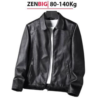 Áo khoác da nam big size  ZENBIG cho người mập người béo bụng bự, cho người từ 80kg-140kg