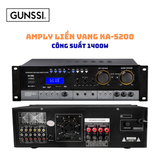  Amply Karaoke Liền Vang Gunssi KA- 5200 Chức năng Bluetooth  Thẻ SD  USB. Bảo Hành 12 tháng. 