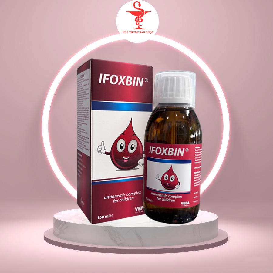 [CHÍNH HÃNG] Ifoxbin chai 150ml - Giúp bổ sung sắt và acid folic cho cơ thể