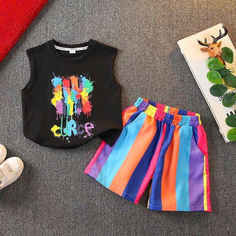 Sét Cộc Tay Bé Trai Thể Thao Mùa Hè Chất Thun Mềm Mịn Cao Cấp,Quần Áo Trẻ Em Áo Thun Quần Short Đủ Size Cho Bé