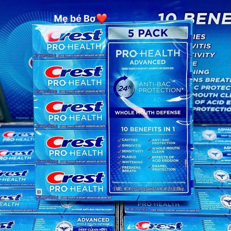 Kem đánh răng Crest Pro-health Advanced Mỹ