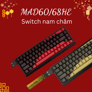  CÓ SẴN_Bàn Phím Cơ Gaming Rapid Trigger MAD60 MAD68 HE- Madlions Switch Nam Châm Polling Rate 1k - 8k Có Dây 