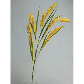 Bó Bông lúa size đại, cao 85cm, 5 nhánh dài (chất liệu nhựa)