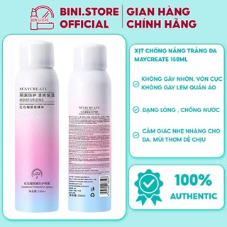 Xịt Chống Nắng Trắng Da MayCreate 150ml ,Xịt chống nắng body ,Sịt chống nắng cho Makeup hỗ trợ che khuyết điểm