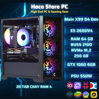 PC Xeon E5-2680V4 | RAM ECC 64GB | GTX 1060 6GB | SSD 256GB | Main X99 | PSU 550W