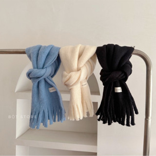 Khăn dạ bông xù hot trend Hàn Quốc cho bé