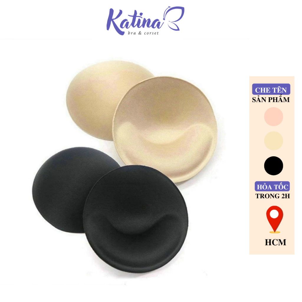 KTB34 Cặp Miếng Độn Ngực KATINA BRA dày 2 cm Giúp Nâng Đẩy Ngực Tiện Dụng