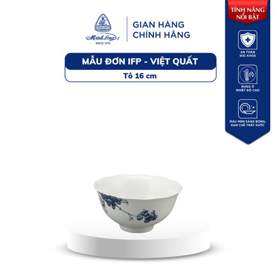 [GIÁ ƯU ĐÃI] Tô sứ cao cấp Minh Long  - Việt Quất