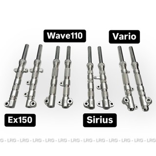 Phuộc Trước Phay Thái HM Màu BẠC Siêu Nét Exciter150, Sirius, Wave S110, Fuled, Vario Hạ 3 Phân