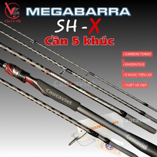 CẦN LURE 5 KHÚC MEGABARRA SH.X LIMITED KHOEN FUJI, PHÔI CARBON XOẮN X. Caucaviet