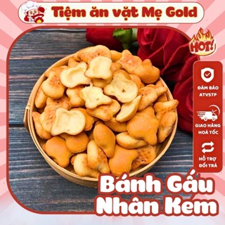 500G Bánh Gấu Thiên Hồng Nhân Kem Sữa, Bánh Gấu Nhân Kem Thiên Hồng Thơm Ngon, Tiệm Ăn Văt Mẹ Gold