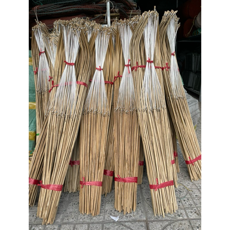 combo 10 20 30 50 cần câu cắm cá có dây lưỡi đầy đủ dài 1m1