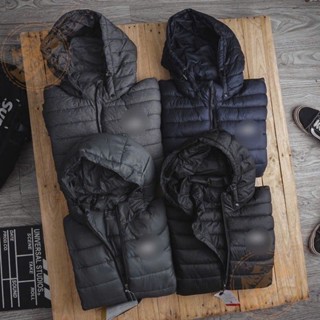 Áo Phao Nam Siêu nhẹ Bigsize (58-120kg),Mũ Tháo Rời Bông Trần, Giữ Ấm Chống Thấm- Bảo Hành 12 tháng