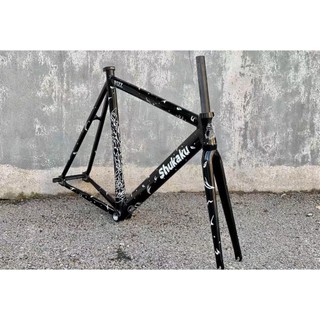 (Video thật - Chính hãng) Khung xe đạp Fixed Gear PIZZ SHUKAKU R1 càng nhôm