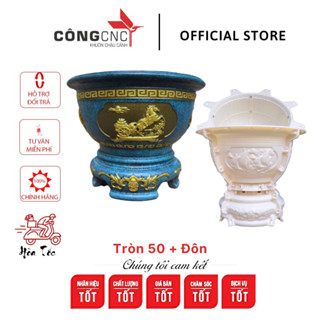  Khuôn Đúc Chậu Cảnh ABS Tròn 50 Việt Nam Kèm Chân Đôn 