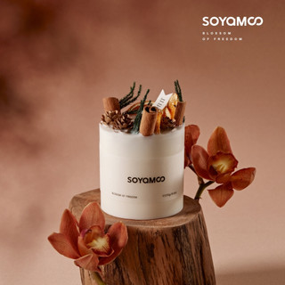 [Kèm Đế] Nến Thơm SOYAMOO Floral Forest Sáp Đậu Nành Giúp Thư Giãn, Giảm Stress, Hương Tự Nhiên