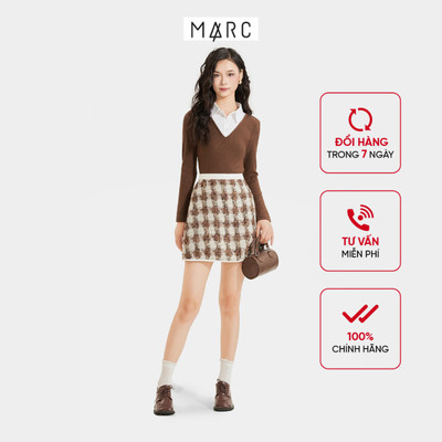 Chân Váy Tweed MARC FASHION Form A Phối Viền - FANH113024