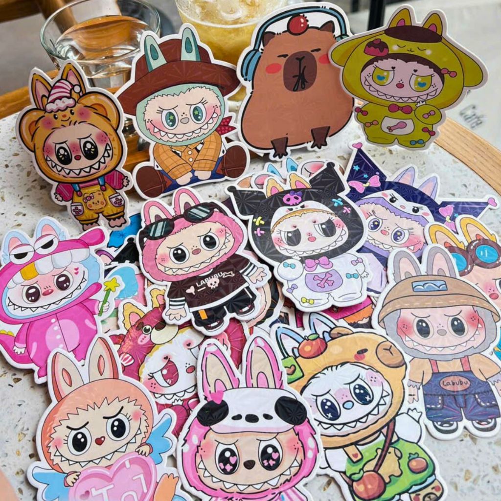   HOT  COMBO 50 Bao Lì Xì Chibi LABUBU Tết Đẹp Hottrend 2025 CÓ Phản Quang 