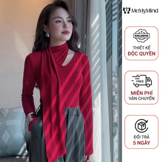 Áo thun thu đông nữ thiết kế tạo đường khoét vai tinh tế, quyến rũ nhà MEMYMIND - A1001
