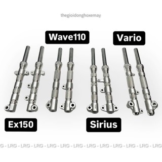 Phuộc Phay Thái Trước HM Ex150 - Ex155, Sirius, Vario, Wave S110 Size Hạ 3 Phân Màu Bạc