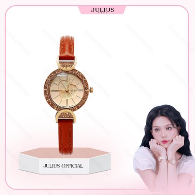 JA-779 đồng hồ nữ dây da nâu | Julius Official