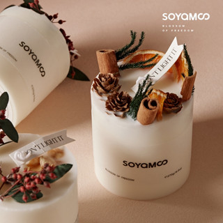 [Kèm Đế] Nến Thơm SOYAMOO Floral Forest Sáp Đậu Nành Giúp Thư Giãn, Giảm Stress, Hương Tự Nhiên