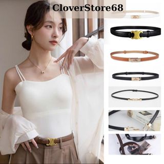 Thắt Lưng Nữ Bản Nhỏ Mặt Bạc Trắng Chữ X, Dây Nịt Phối Váy Đầm Vest Cá Tính Khóa Hợp Kim