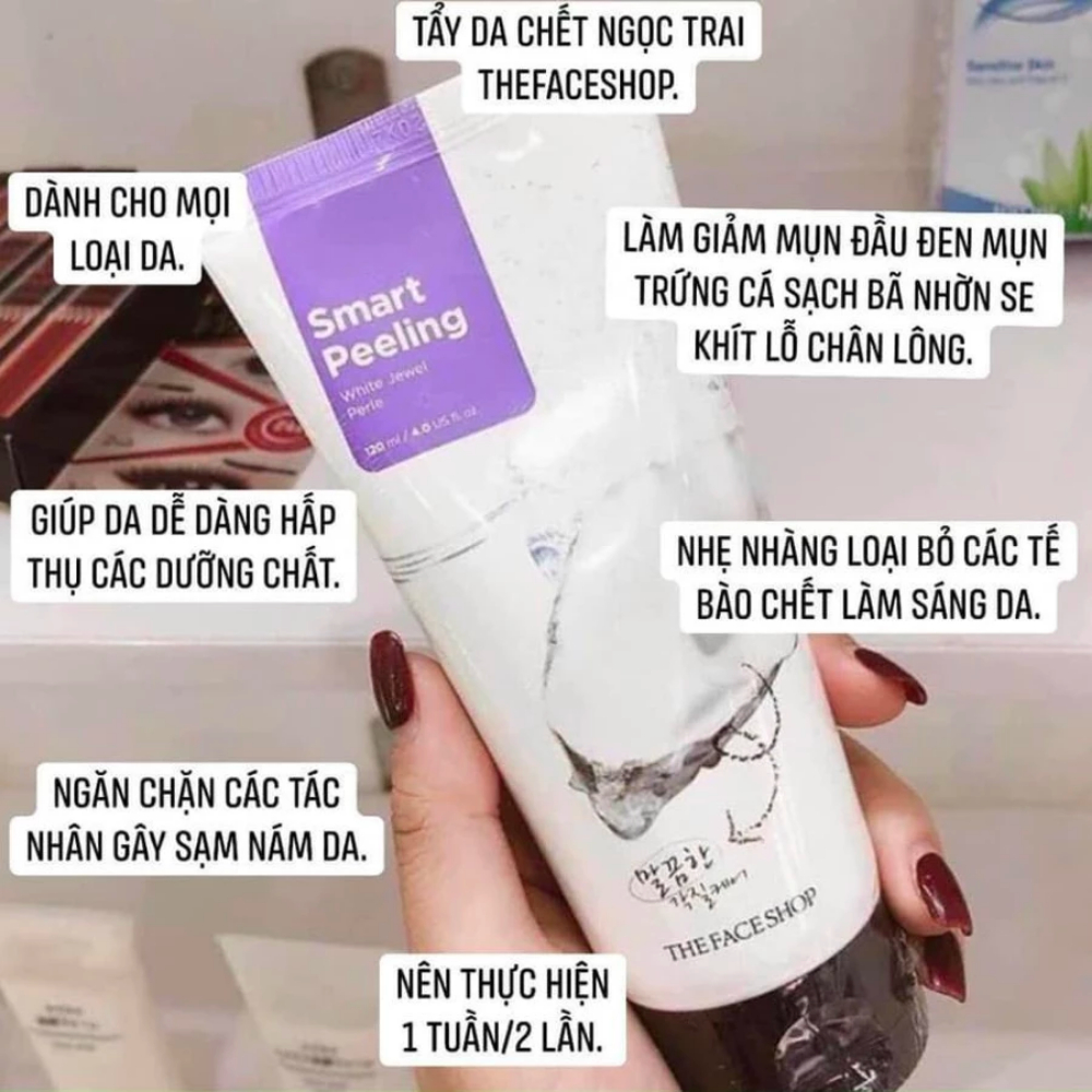 Gel tẩy tế bào chết  Smart Peeling White Jewel 120ml - Giúp da trắng sạch mịn màng 120ml