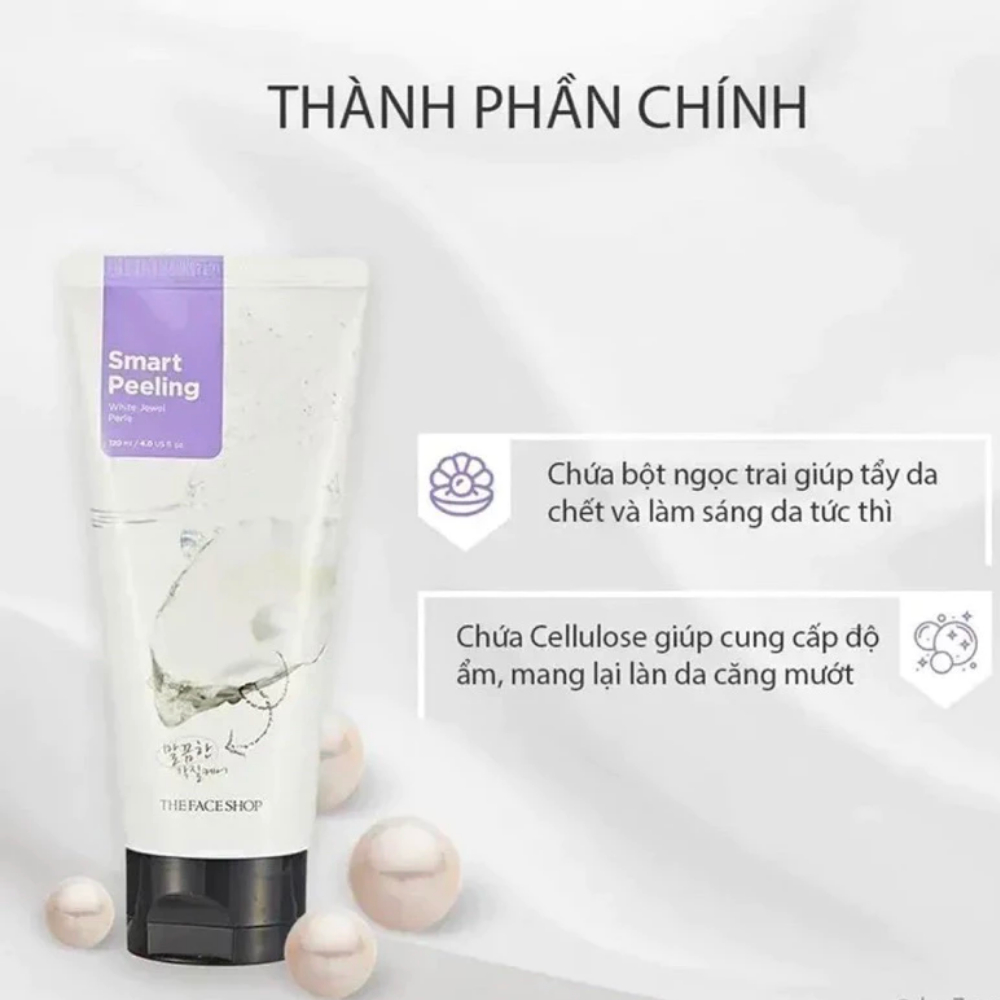 Gel tẩy tế bào chết  Smart Peeling White Jewel 120ml - Giúp da trắng sạch mịn màng 120ml