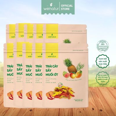 [COMBO SỈ GIÁ TỐT] Combo Trái cây sấy muối ớt we'natur 100g