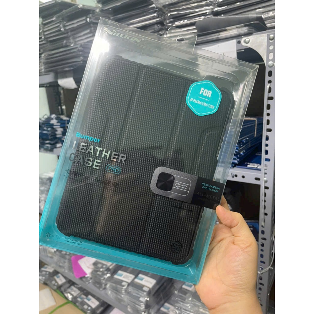 IPAD MINI 7 / MINI 6 Bao da chống sốc Nillkin Bumper Leather Case Pro cho i.(Pad) Mini 7 / Mini 6 ( 