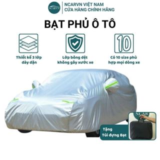 Bạt Phủ Ô Tô, chất liệu vải dù Oxford 3 lớp chống nắng, chống mưa