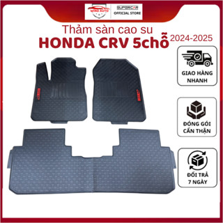 Lót Sàn Cao Su Xe Honda CRV 2024-2025 MẪU 5 CHỖ - Sàn Cao Su Đúc Ko Mùi Dễ Vệ Sinh Vừa Form Theo Xe