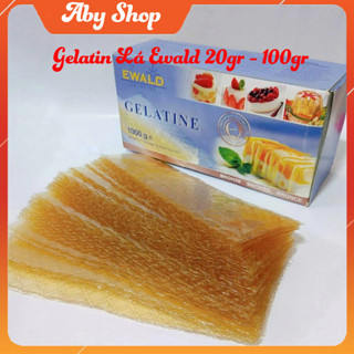 Gelatin Ewald dạng lá lá Gelatin làm kẹo dẻo galetin nấu thạch lá genlatin làm pannacotta 