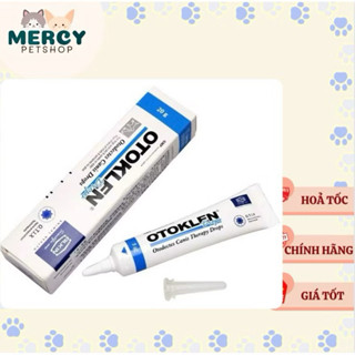 (Chính hãng Công Ty) Tuýp Nhỏ Tai Mèo Hết Rận Tai Mèo OTOKLEN - Ống Nhỏ Tai Cho Chó Hết Mủ Tai Dành Cho Thú Cưng