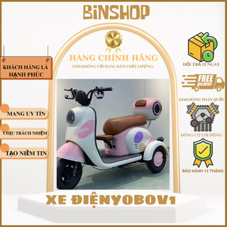  Xe đạp điện ba bánh cho người già Xe điện 3 bánh YOBO V1 SUPER ONE an toàn cho người già Người khuyết tật BH 3 năm 
