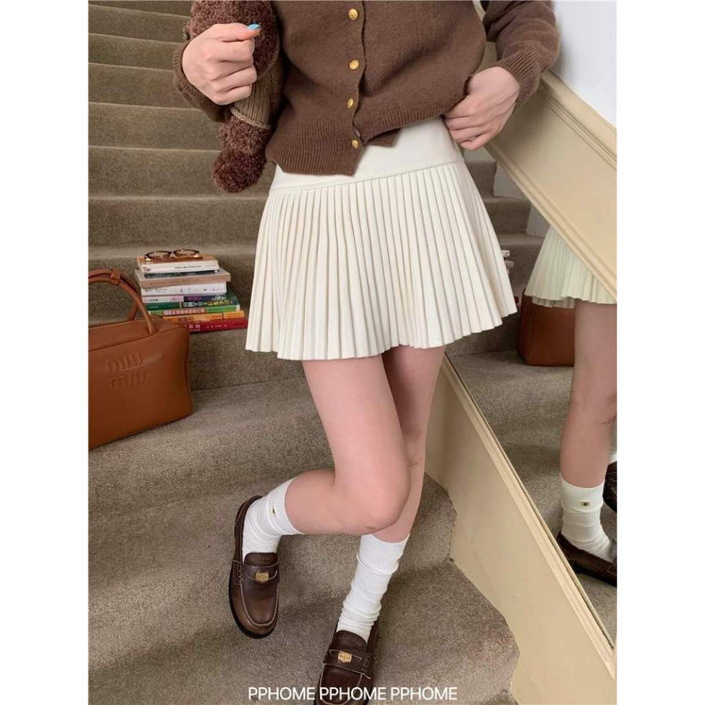 [DELIZ] Chân váy dạ xếp ly tennis dáng ngắn form xòe nhiều màu basic hottrend thu đông hàn quốc CV30 | BigBuy360 - bigbuy360.vn