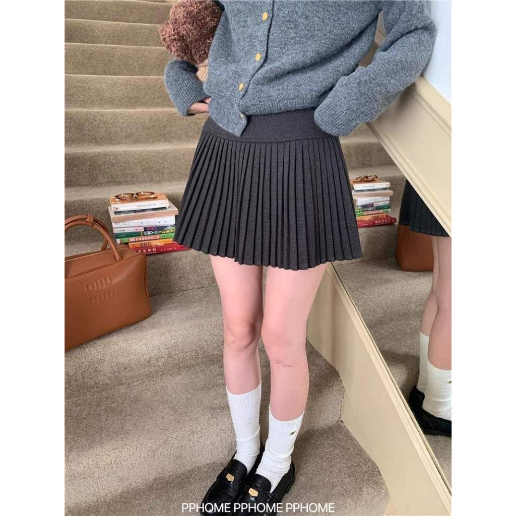 [DELIZ] Chân váy dạ xếp ly tennis dáng ngắn form xòe nhiều màu basic hottrend thu đông hàn quốc CV30 | BigBuy360 - bigbuy360.vn