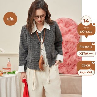 Áo khoác tweed 2 lớp Jimy Jacket form vừa - ufo.thebasic