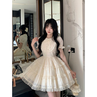  Váy Xoè Công Chúa Thiết Kế Cổ Tròn Bèo Tay Bồng Phối Ren Ngực Độc Đáo Cho Nàng Dự Tiệc Sinh Nhật Kỉ Yếu  TLV23  