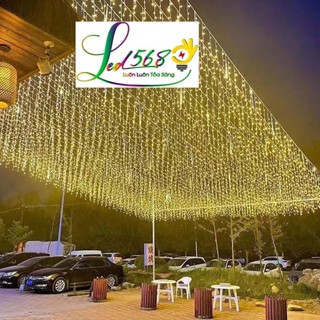Đèn Led mành thả rèm rủ 60cm trang trí sân vườn ngoài trời chống nước