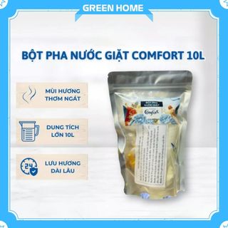 Bột Giặt Nước Hoa Hương Comfor, Bột Pha Giặt Hương Nước Hoa Dịu Nhẹ, Một Túi Pha 10 Lít Nước Giặt Green Home - BP01