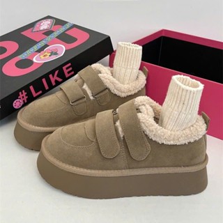 [FULLBOX-ĐẾ CAO] Giày nữ quai dán LÔNG CỪU SIMMI trẻ trung QCCC