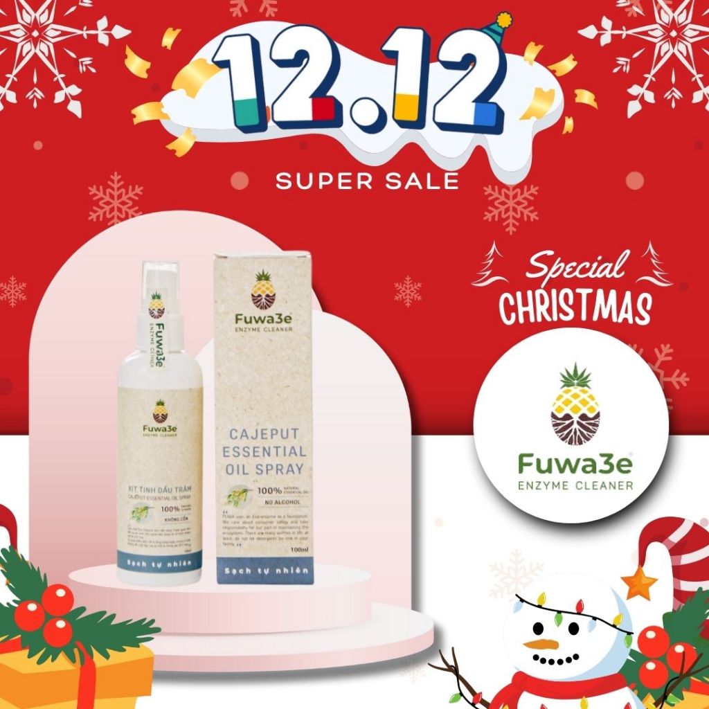 Tinh Dầu Đuổi Côn Trùng Fuwa3e 100ml CHÍNH HÃNG, Hương Tràm Thiên Nhiên - fw07