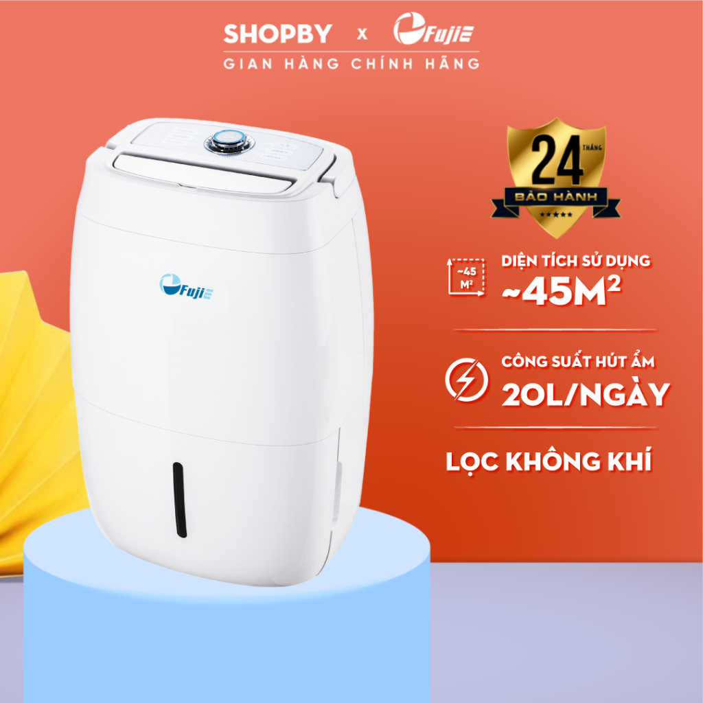 Máy hút ẩm dân dụng FujiE HM-920EC công suất hút ẩm 20L/ngày - Bảo hành 24 tháng