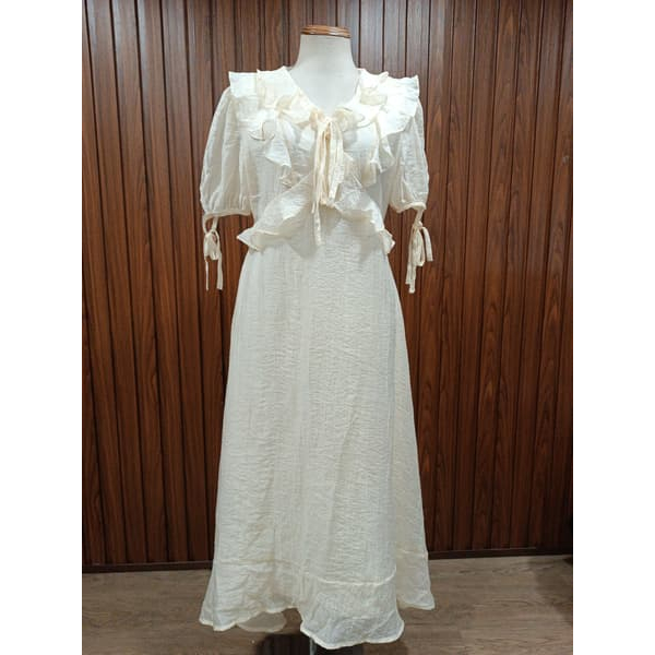 [BYMO PASS] Thanh lý Đầm xòe cổ bèo - Size M
