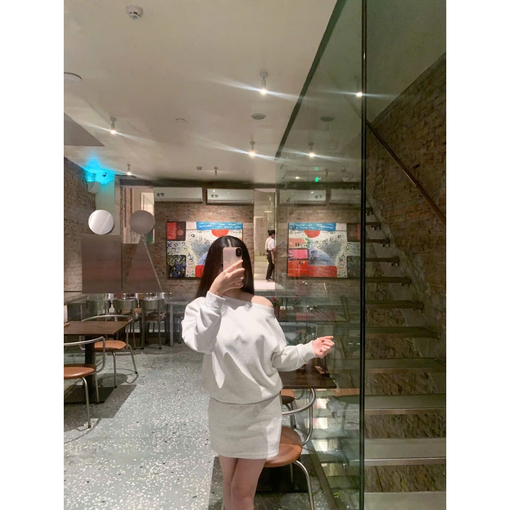 Set Áo Nỉ Trễ Vai Bo Gấu Và Quấn Ống Loe Chất Nỉ 2 Da Cao Cấp Co Dãn BAP STUDIO | BigBuy360 - bigbuy360.vn